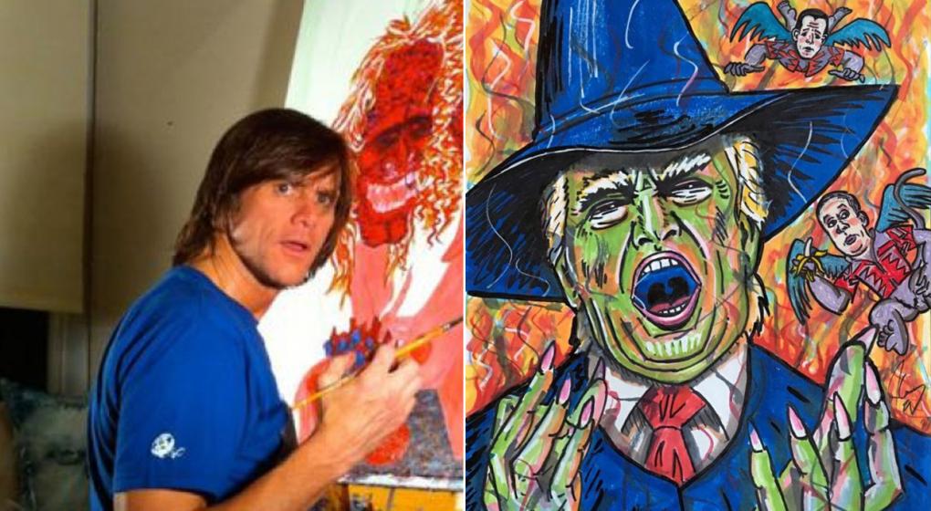 Jim carrey melania trump art - 🧡 Jim Carrey Starts Controversy With Painti...